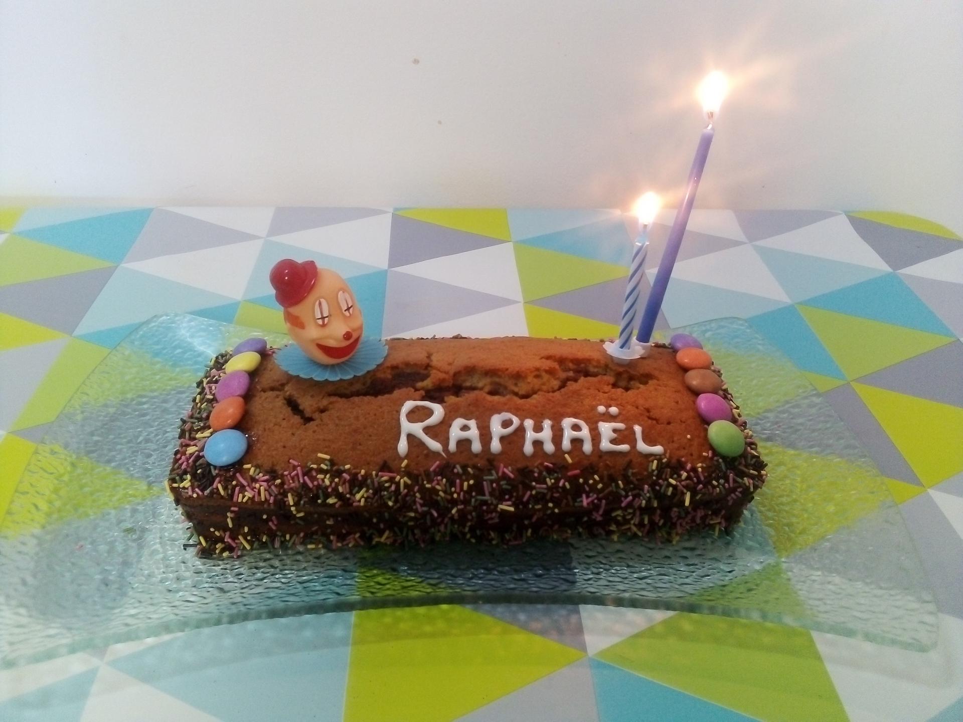 Gateau anniv 2 ans raphael